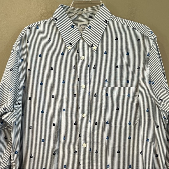 Brooks Brothers Other - Brooks Brothers Blue and White Striped Casual Button Down Shirt
